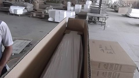 Furniture packed for shipping